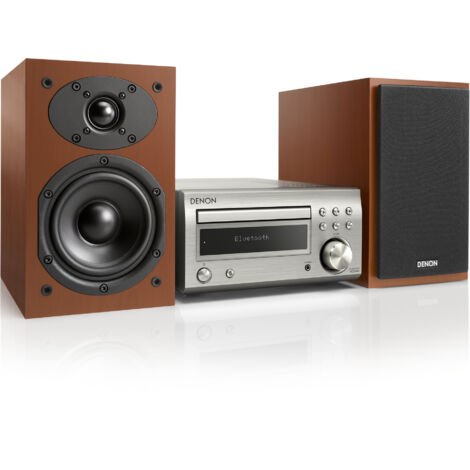 Micro Chaîne Denon D M41 DAB Bluetooth Argent et Bois