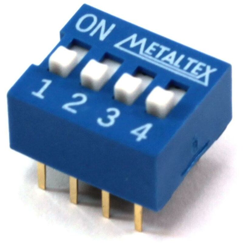 Image of Micro dip Switch 4 interruttori On-Off 0.05a/12vdc Ds-04