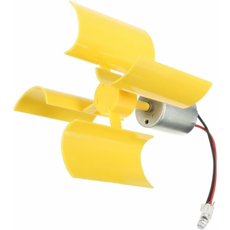 

Micro éolienne mini motor de álabes de turbina vertical 360 ° para aficionados al bricolaje