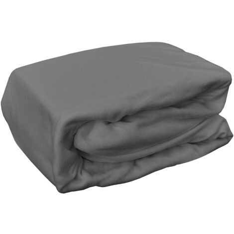 Micro Fleece Spannbetttuch 150x200cm-M702630-Anthrazit-var