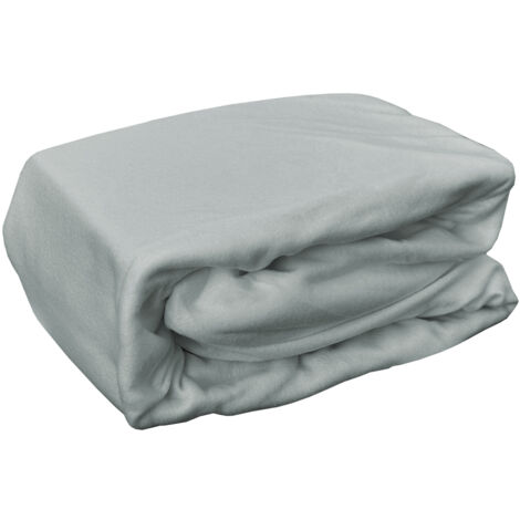 Micro Fleece Spannbetttuch 150x200cm-M702630-Grau-var