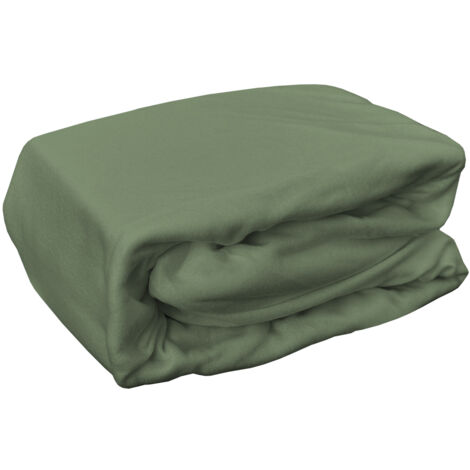 Micro Fleece Spannbetttuch 150x200cm-M702630-Grün-var