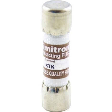 Micro-fusible Bussmann by Eaton KTK 10 A (Ø x L) 10.3 mm x 38 mm 10 A 600 V ultra-rapide -FF- 1 pc(s)