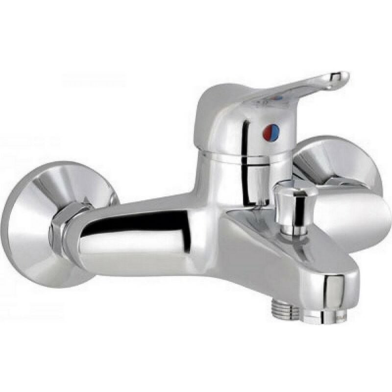 5215CECR - Mitigeur Bain/douche mural nu - serie neptune - chrome - Aqua