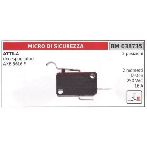 Micro interrupteur de sécurité ATTILA débroussailleuse AXB 5616 F 038735