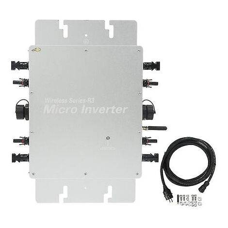 Micro Inversor 1400W 10 Años de Garantía  Gris   IluminaShop