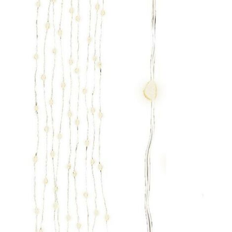 Micro led à fils joints pour extérieur Argent/Blanc dim 100 cm-100L