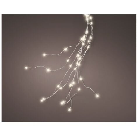 KAEMINGK Micro LED a grappolo x albero arg/bianco caldo 210cm 8Funz OUT