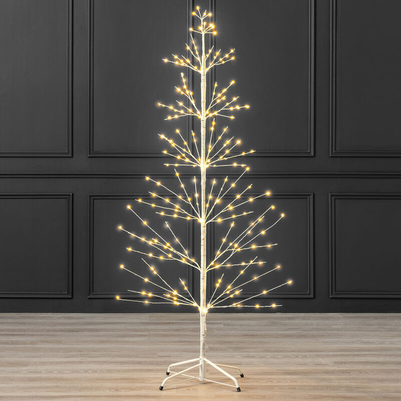 Micro Led Birch Tree Pre Lit Christmas Twig Light Decoration