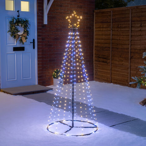 Maypole Christmas Tree Micro LED Light Indoor Outdoor Decoration 1.4m 2.1m 2.5m