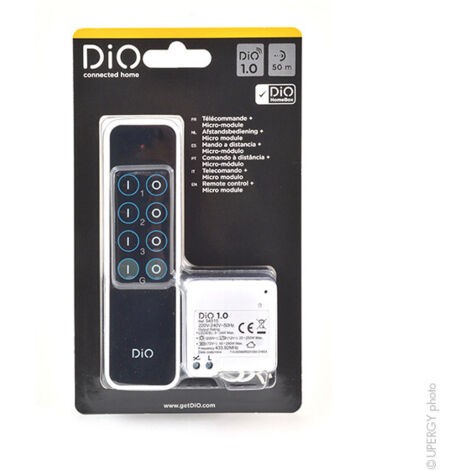 Micro-module d'interrupteur + télécommande 3 canaux - Chacon