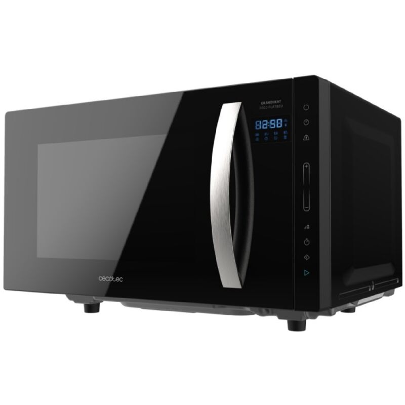 Cecotec - Micro-ondes sans plateau GrandHeat 2300 Flatbed Touch Black
