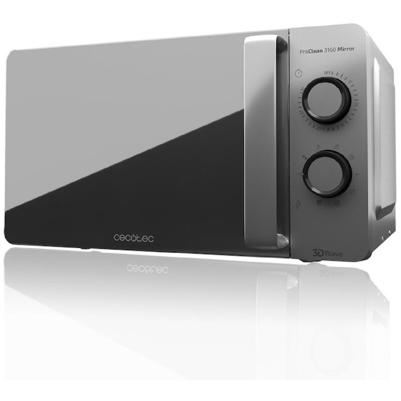 Cecotec - Micro-ondes de 20 l avec grill ProClean 3160 Mirror