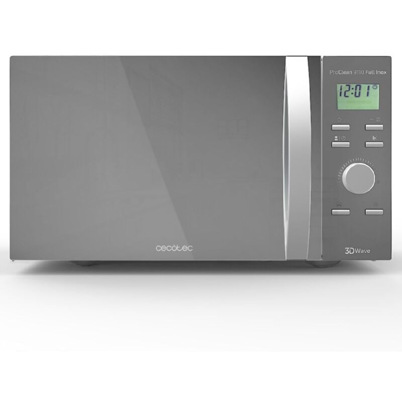 Cecotec - Micro-ondes de 30 l avec grill ProClean 9110 Full Inox