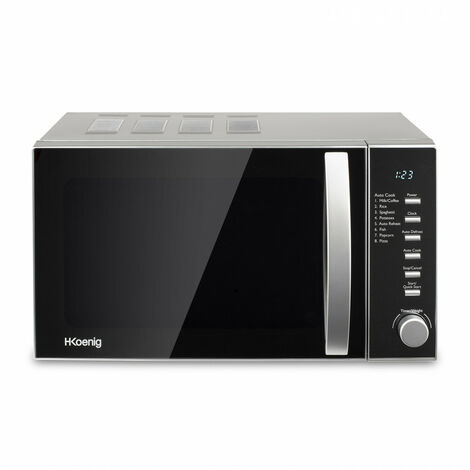 Micro-ondes à poser 20L – Puissance 700W – 6 niveaux de chauffe – Minuterie 60 min – Affichage LED – 8 modes de cuisson – Hkoenig