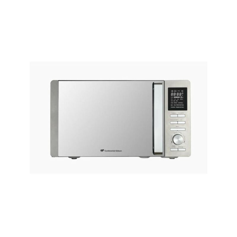 Continental Edison - Micro-ondes combiné CEMO25SG13S3 - Silver - 25 l - Porte Miroir - 1400 w - Grill 1200 w - Convection 120