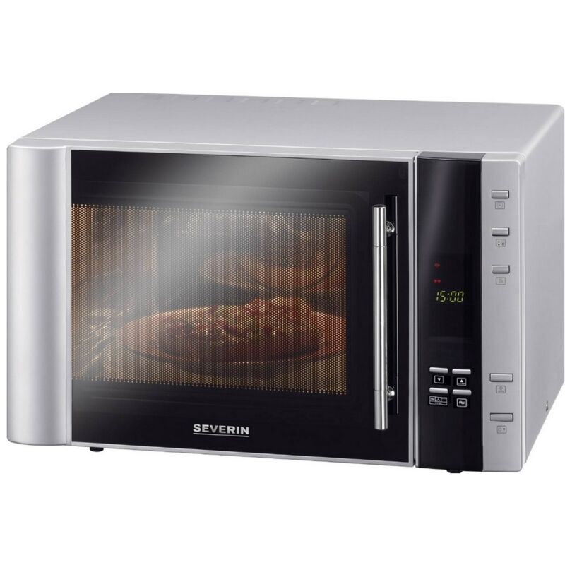 Severin - microwave with grill 900 watts 30 l - steel/black (29069)