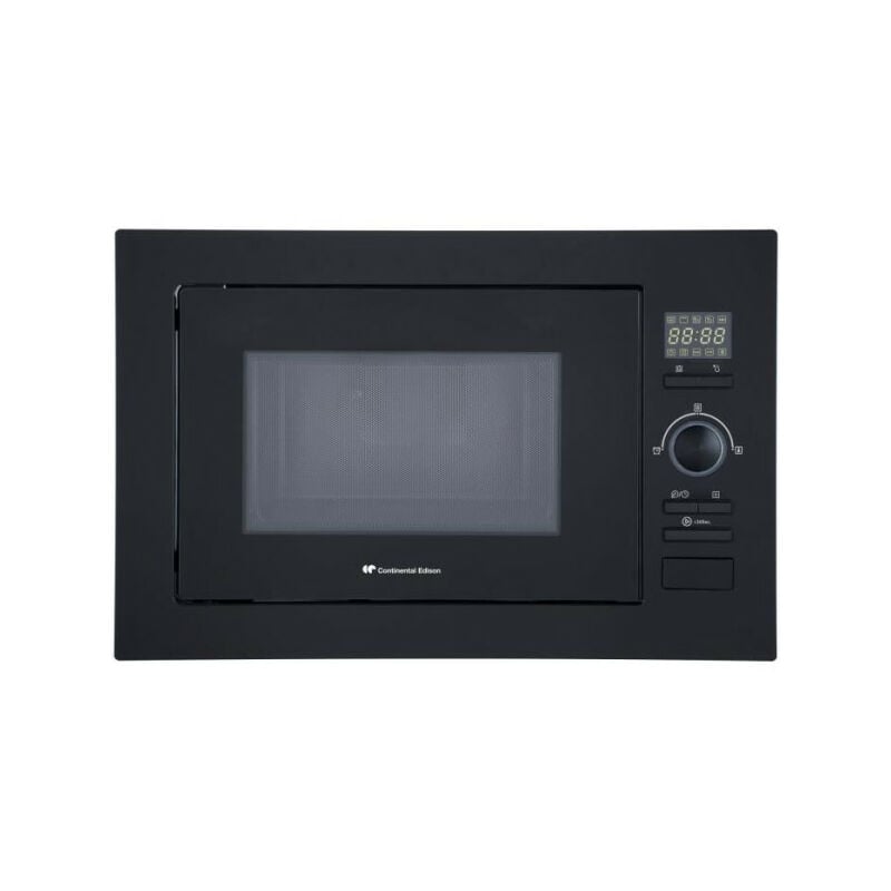Continental Edison - Micro-ondes grill encastrable CEMO25GEB2 Noir L59,5 x H38,8 x P40 cm 25L