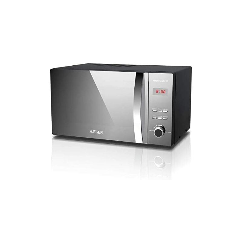 Haeger - magic micro 26 - Four à micro-ondes d'une puissance de 800W, capacité de 26L - 5 niveaux de puissance, fonction décongélation, minuterie de