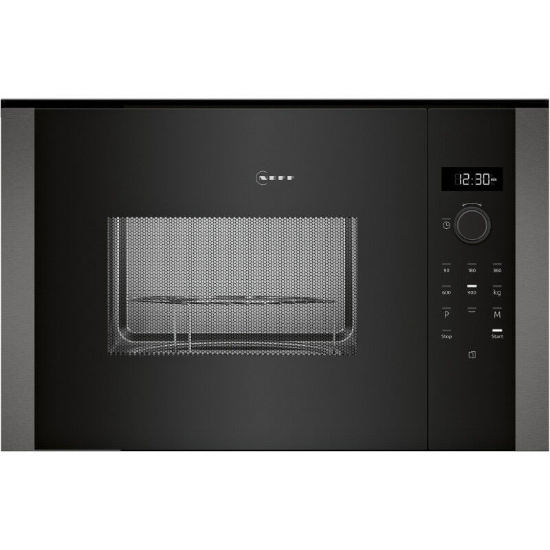 Neff HLAGD53G0 Mikrowelle (900 Watt, Einbaugerät, 25 l, Graphit)