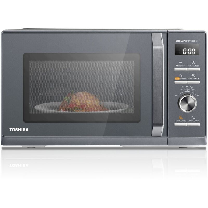 Micro-ondes Inverter Toshiba MW3-AM25PFI(MG) - 25L - 900 w - 8,6KG - L51,8 x H42,5 - Gris morandi