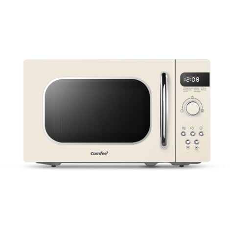 Micro-ondes rétro de 20L - COMFEE CMSRO 20 di cr - 800W - Beige
