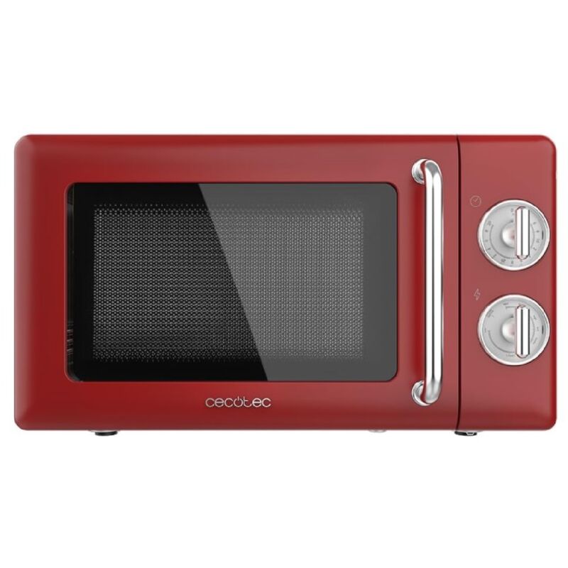 Cecotec - Micro-ondes de 20 l avec grill ProClean 3110 Retro Red