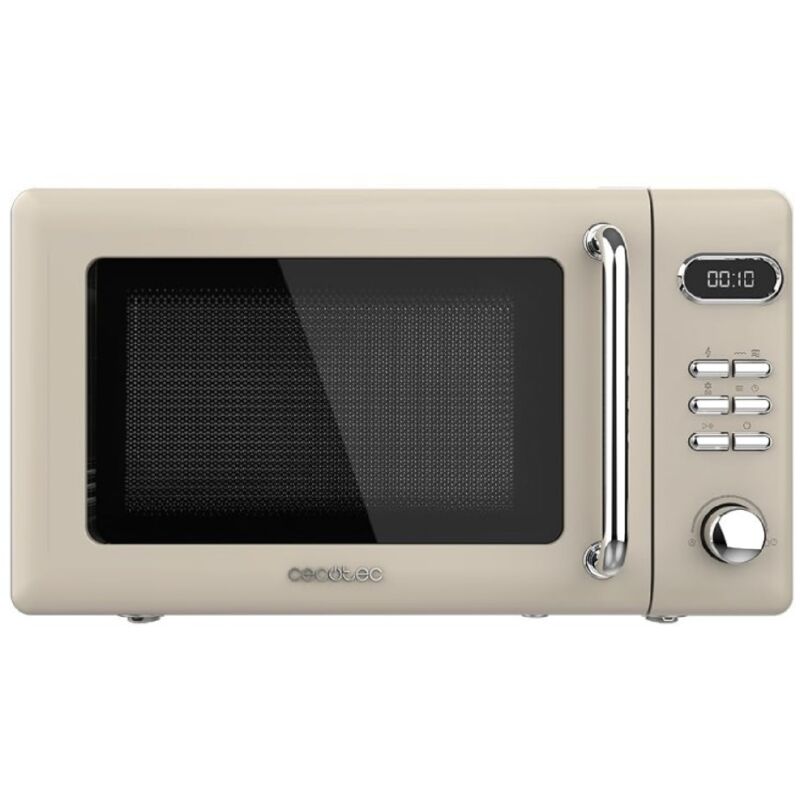 Cecotec - Micro-ondes de 20 l avec grill ProClean 5110 Retro Beige