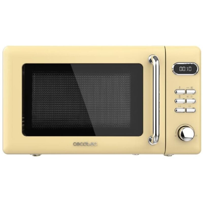 Cecotec Micro-ondes de 20 L avec grill ProClean 5110 Retro Yellow