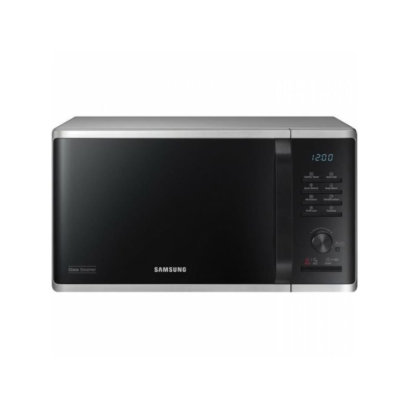 Samsung - Micro-ondes solo MS23K3555ES - Acier inoxydable - 23L - Contrôle électronique + bouton - Fonction maintien au chau