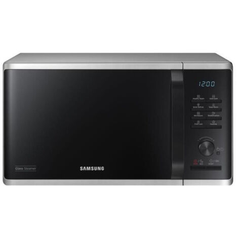 Micro-ondes solo - SAMSUNG - MS23K3555ES - Acier inoxydable - 23L - Contrôle électronique + bouton - Fonction maintien au chaud