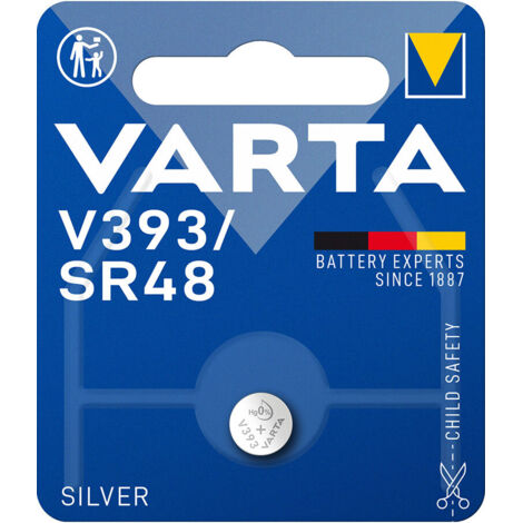 Micro pila de boton varta silver sr48 - v393 1,55v (blister 1 unid.) ø7,9x5,4mm