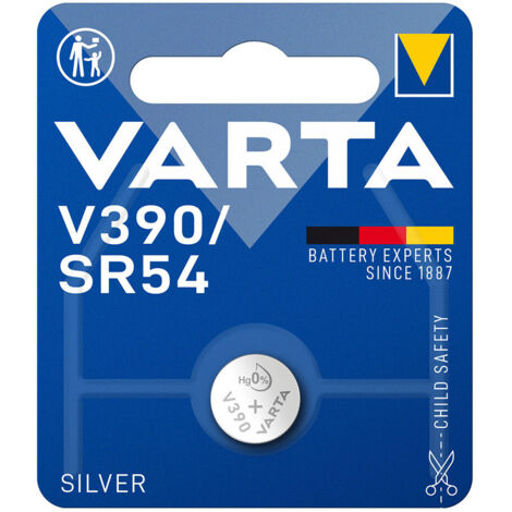 Micro Pile Bouton Varta Silver Sr54 - V390 1,55v (EMBALLAGE 1 Unit)  Ø11,6x3,05mm