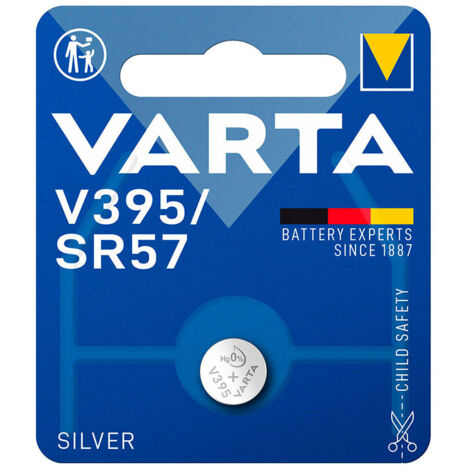 Micro Pile Bouton Varta Silver Sr57 - V395 1,55v (EMBALLAGE 1 Unit)  Ø9,5x2,73 Mm