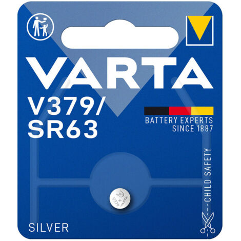 Micro Pile Bouton Varta Silver Sr63 - V379 1,55v (BLISTER 1 Unit)  Ø5,8x2,15mm