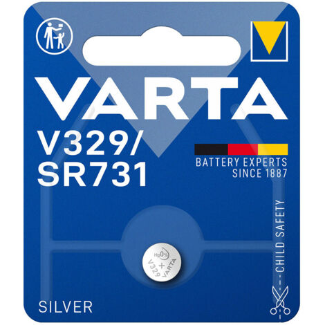 Micro Pile Bouton Varta Sr73 - V329 1,55v (EMBALLAGE 1 Unit)  Ø7,9x3,1mm