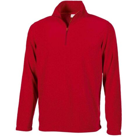 Micro polaire de travail col zippé Nordic Pen duick Rouge M