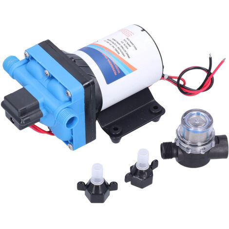 Micro pompe à membrane DC électrique haute pression Boost auto-aspiration pour le nettoyage 11,3 L/min 3,0 GPM (F42101055101 (12 V))