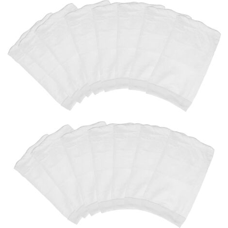 HOUHENCE Micro Sacs filtrants pour aspirateur de Piscine compatibles avec Pool Blaster Water Tech Catfish, Max CG, Aqua Broom et Autres aspirateurs Pool Blaste(Lot de 20)