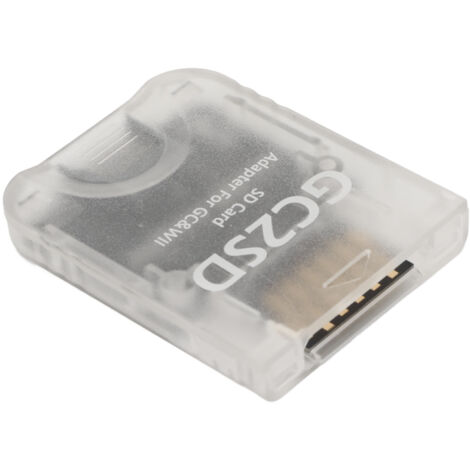 Micro-SD-Adapter für Wii und GameCube, transparent, Plug-and-Play, professioneller tragbarer Kartenleser.