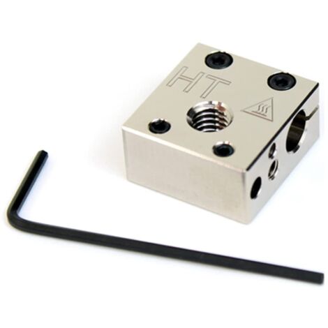 Micro Swiss Plated Copper High Temperature Mk8 Style Heater Block Upgrade per Stampanti Cr10 / Ender/Anet A8 Mk7, Mk8, Mk9 Hotends