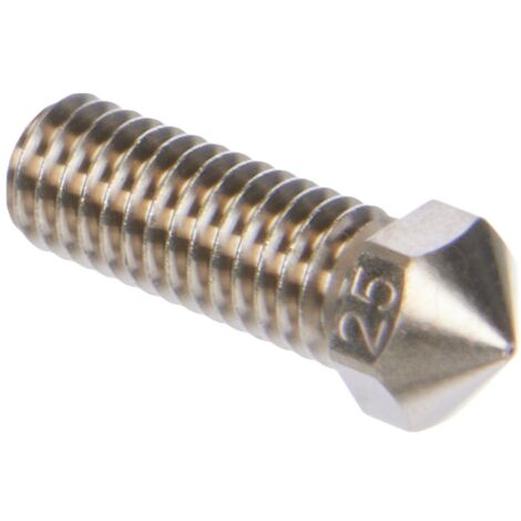 Micro Swiss Plated Wear Resistant High Flow Volcano Compatible/Artillery Sidewinder 1,75 mm Nozzle - 0,25 mm