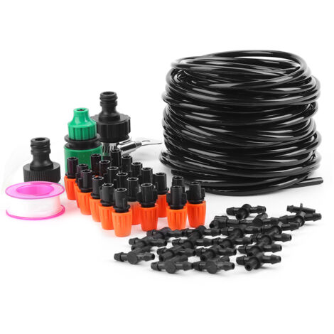 Micro système d'irrigation de l'eau serre de jardin plantes arrosage automatique 15M Kit de tuyau