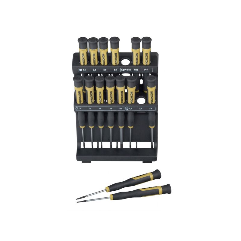 Proxxon - Jeu de 15 tournevis micro-driver