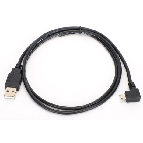 Micro-USB-auf-USB-Winkelkabel C0402 1 m für Datenübertragung und Laden