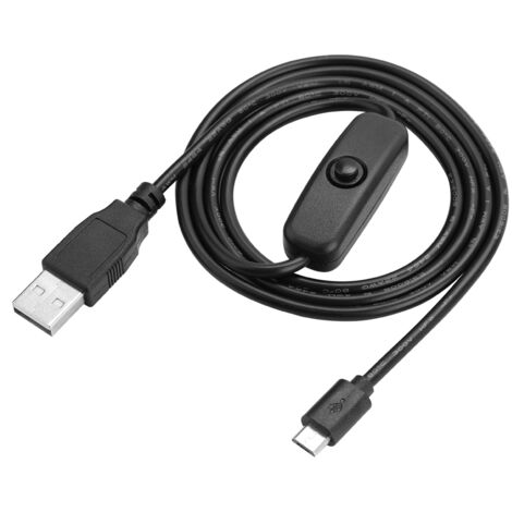 Micro-USB-Stromkabel mit Ein-/Ausschalter für Raspberry Pi 3, 2, B, B+, A