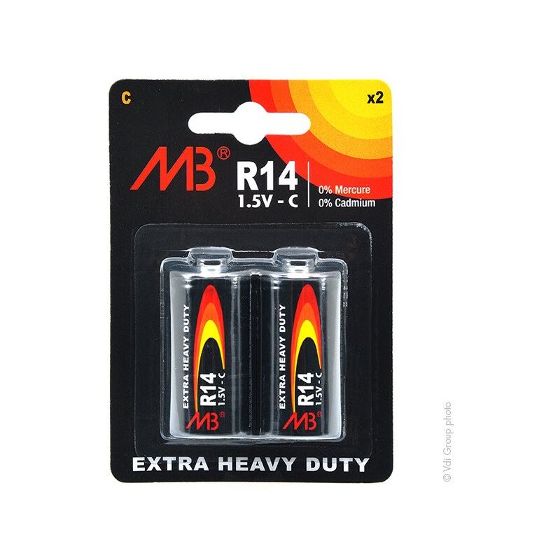 

Microbatt - Pila salina blister x2 MB R14 - C 1.5V 2500mAh