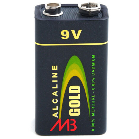 Microbatt - Pile alcaline 6LR61 MB 9V 680mAh