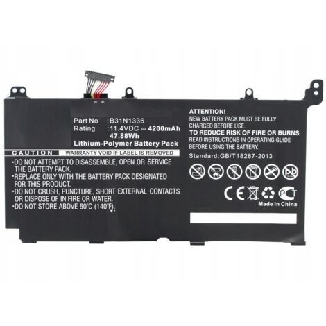 MicroBattery CoreParts - Laptop-Batterie Lithium-Polymer 4200 mAh 47.9 Wh - Schwarz - für ASUS - Battery (MBXAS-BA0034)