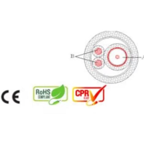Microcoax hd+2x0,50 pvc mx2050h100